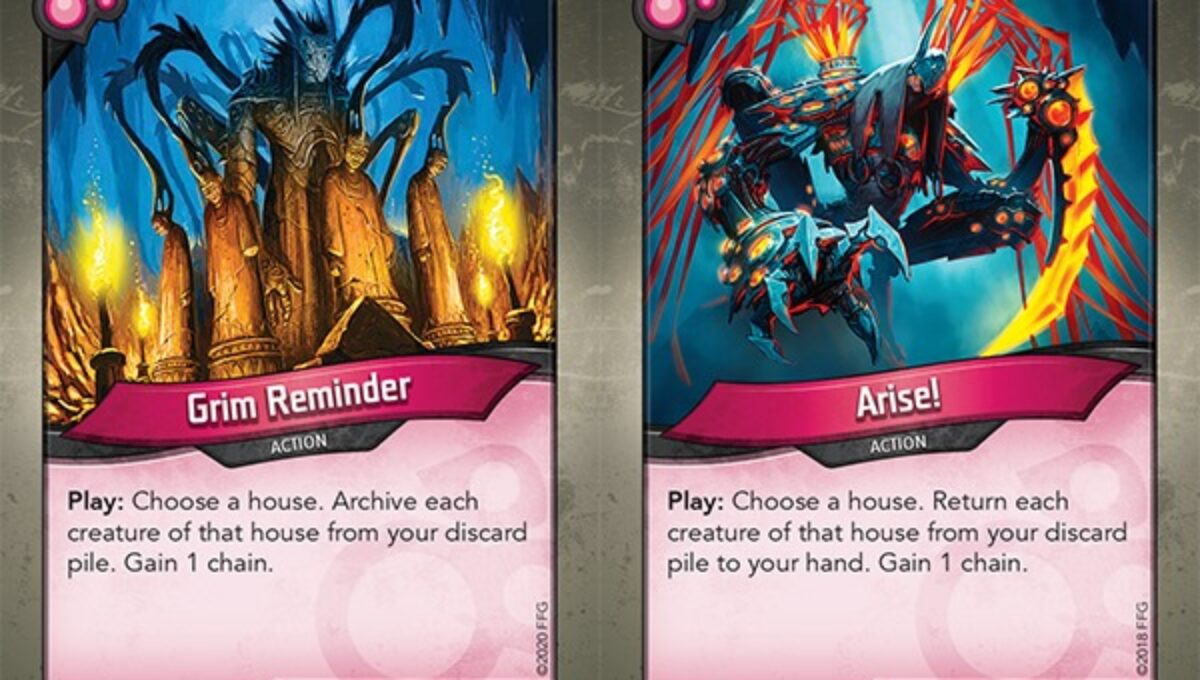 [KEYFORGE] Grim Reminder (nhưng đi kèm Arise).